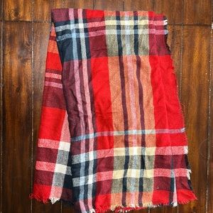 Large plaid scarf